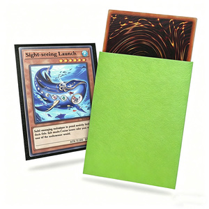 Lot de 50 protège-cartes à collectionner mats bicolores <span class=keywords><strong>pour</strong></span> cartes Pokémon, MTG, TCG, 66,5x91,5mm - Product Image 1