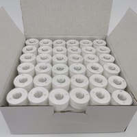 Fil à broder en polyester 75d/2 bobines latérales en plastique pré-enroulé pour navette bobines pré-enroulées en plastique de taille L latérales