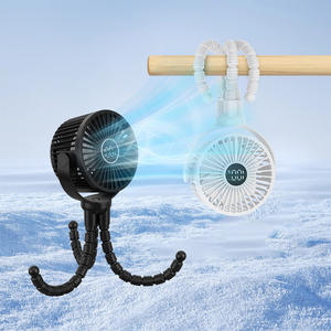 Ventilador de cochecito de bebé recargable portátil Clip trípode 2000mAh ventilador de mesa al aire libre de mano Flexible USB Mini <span class=keywords><strong>carrito</strong></span> cochecito pulpo ventilador - Product Image 3