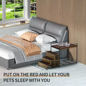 라운지 높은 이층 침대 실용적인 고양이 계단 창 퍼치 개 침대 수납, 3 In 1 개 창 시트 - Product Image 2