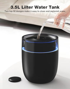 OEM ultrasonik <span class=keywords><strong>Humidifier</strong></span> udara dingin kabut dengan teknologi canggih <span class=keywords><strong>3.5L</strong></span> disesuaikan kantor bayi ruangan pelembap portabel - Product Image 6