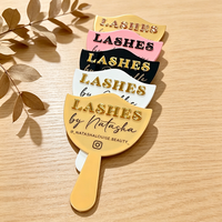 Miroir de maquillage portable en acrylique incassable de haute qualité, respectueux de l'environnement, design Art Déco, logo de marque personnalisé imprimé
