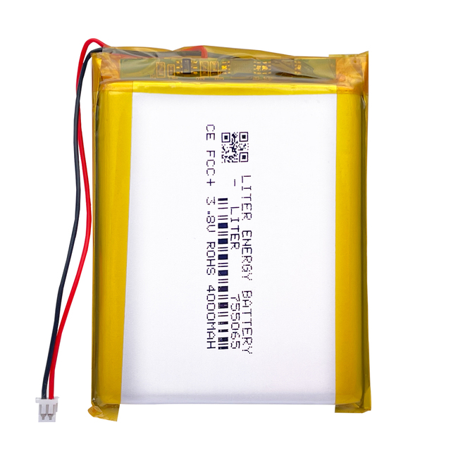 Rechargeable Li-polymer Battery JST-1.25-2P 4000mah 3.8V 755065 for Anbernic RG353V Game Console