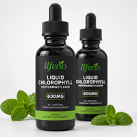 Gouttes de chlorophylle liquide à la menthe 600 mg, chlorophylle liquide de mûrier en gouttes