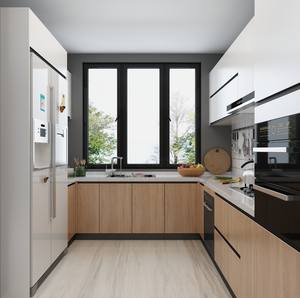 Cina Foshan Moderno <span class=keywords><strong>A</strong></span> Buon Mercato Melamina Mobili Da <span class=keywords><strong>Cucina</strong></span> Piccola <span class=keywords><strong>Cucina</strong></span> In Legno - Product Image 3