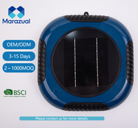 Ioniseur solaire pour piscine, système d'entretien de l'eau flottant carré pour piscines hors sol et enterrées jusqu'à 150 m³