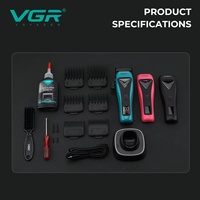VGR V-035C Nueva Máquina Cortapelos Eléctrica de Levitación Magnética Profesional 11000 RPM, Recortadora de Pelo de Alta Gama