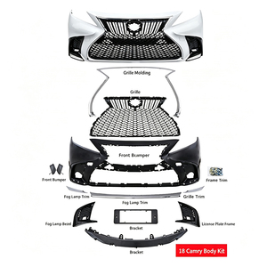 Kit de Conversión de Parrilla Delantera Estilo LE Sport para Toyota Camry Versión Estadounidense 2007-2018, Modificación de Mejora - Product Image 6