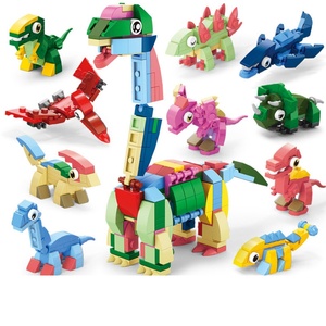 Juego de Bloques de Construcción de Animales 10 en 1, Juguete de Construcción DIY, Modelo Educativo de Plástico PVC Ecológico para el Desarrollo de la Capacidad Cognitiva - Product Image 2