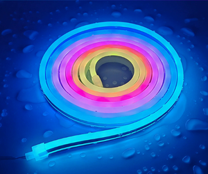 RGB LED <b>Neon</b> <b>Flex</b> Strip-IP65 Anti-UV Silicone 7x13mm 2700K-6000K CRI 80 24V Dimmable-Outdoor Signage Building Lighting-CE RoHS - Product Image 1