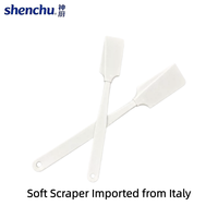 Cuillère à glace transparente à long manche en acier inoxydable de qualité médicale, accessoire commercial pour crème glacée importé de Chine