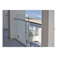 Clôture lamelle moderne pour balcon extérieur balustrade en verre sans cadre pince de garde-corps LED bande lumineuse profilé de système en aluminium personnalisable