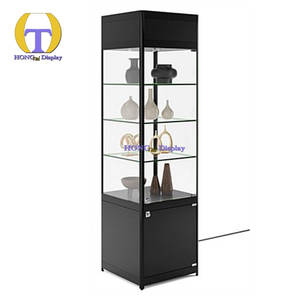 Grande vitrine commerciale vitrine de luxe vitrine de parfum affichage Offre Spéciale armoire d'angle pour <span class=keywords><strong>Curio</strong></span> Collections affichage - Product Image 3