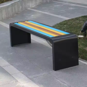 في الهواء الطلق شارع مول بارك الفناء ، مقعد حديقة في الشارع دون راحة اليد - Product Image 6