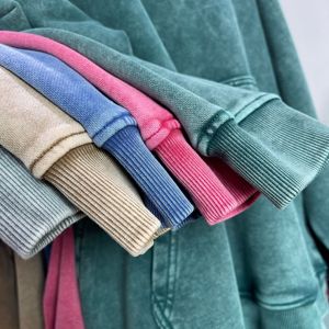 Áo hoodie in họa tiết puff vintage, giặt acid, chất liệu <span class=keywords><strong>cotton</strong></span> dày 420g, 100% <span class=keywords><strong>cotton</strong></span>, phong cách đường phố, in màu đen, dáng rộng, unisex - Product Image 4