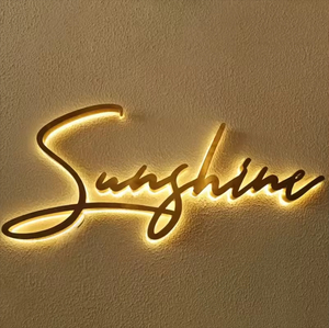 Lettres en relief LED rétroéclairées modernes, enseignes en acrylique 3D pour les bureaux, les bâtiments commerciaux et la publicité dans les centres commerciaux - Product Image 1