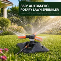 Arroseur de pelouse rotatif automatique à 350 degrés, buse d'irrigation de jardin en PP pour cour et champ