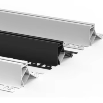 LED Aluminum Profile for Ceiling Square Pattern LED Light Strip Channel PC Cover Surface Mounting Drywall Gypsum Wall Plaster