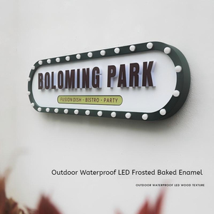 ป้ายไฟโฆษณาภายนอกอาคาร ดีไซน์ทรงกลม กันน้ำ ทาสีด้าน ป้ายแสดงผลหน้าร้าน ป้ายไฟอิเล็กทรอนิกส์ รับทำตามสั่ง - Product Image 4