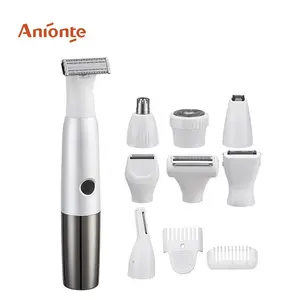 ICARE Household Rechargeable Lady Shaver, tondeuse à sourcils, tondeuse à nez et tondeuse Design Personal Grooming 8 en 1 Sets