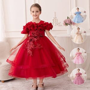 Váy phù dâu đám cưới, váy dự tiệc sinh nhật, váy dạ hội, váy biểu diễn đàn piano cho bé gái 4-12 tuổi, kiểu dáng thanh lịch - Product Image 6