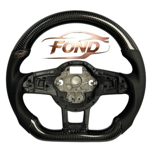 Volante Deportivo Personalizado de Fibra de Carbono para VW <span class=keywords><strong>Golf</strong></span> MK5/MK6/MK7, Passat, CC y <span class=keywords><strong>GTI</strong></span> - Product Image 1