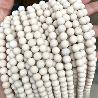 Manik-manik Batu Sungai Alami 4-12mm Grosir, Manik-manik Batu Sungai Matte Halus Bulat Untaian Penuh untuk Pembuatan Perhiasan. Warna: 30 31