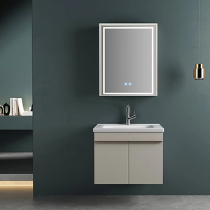 Mueble de Baño Industrial de Calidad Hotelera |   Puertas para Mascotas y Espejo LED Antivaho |   Diseño de montaje en pared para espacios <span class=keywords><strong>urbanos</strong></span> - Product Image 1