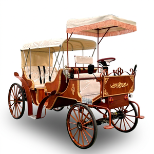 Charrette de mariage victorienne, calèche de Cendrillon pour le tourisme, chariots de chevaux électriques pour visites touristiques, capacité de 6 personnes, 60 - Product Image 1