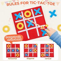 Bulk Vilt Tic Tac Toe Reisbordspel Kinderverjaardagscadeautjes Klaslokaalprijzen Groothandel Goodie Bag Vullers Studenten Verjaardagscadeau