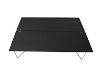 Table pliante rectangulaire d'extérieur, pliage en une seconde, portable, légère, tactique, camping, en alliage d'aluminium, mobilier d'extérieur