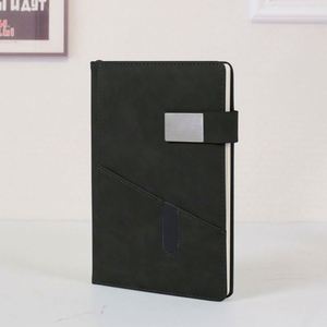 Libreta Negra Promocional 2025 con Cubierta de PU y Cierre Magnético Metálico de Alta Calidad, Personalizable - Product Image 1
