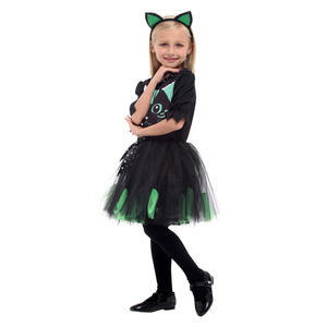 Disfraz de Gatita de Halloween para Niños, Kigurumi de Gato, Cosplay de Animal, Carnaval, Purim, Disfraz de Niña Gato KCFC-005 - Product Image 4