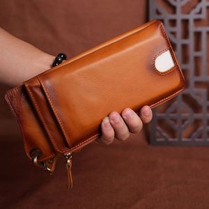 Mini sac à main pour homme, sac à main de luxe en cuir véritable, sac à main vintage pour homme - Product Image 1