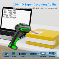 Symcode Escáner de código de barras portátil con escaneo de largo alcance y conexión inalámbrica Interfaz USB en stock