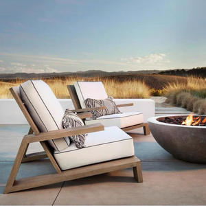 Sofá de exterior de madera maciza de dos plazas, muebles de jardín resistentes a la oxidación con unión de mortaja y espiga. - Product Image 4