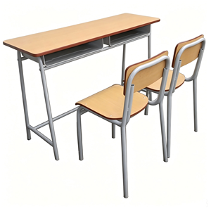 Conjunto de Escritorio y Silla Escolar Económico, Muebles Ergonómicos para Aula con Tablero de Contrachapado para Primaria y <span class=keywords><strong>Secundaria</strong></span> - Product Image 6
