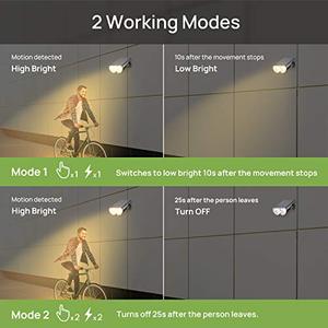 Lampes solaires d'extérieur avec détecteur de <span class=keywords><strong>mouvement</strong></span> <span class=keywords><strong>Applique</strong></span> murale d'extérieur étanche IP65 3000K Blanc chaud 300Lm Lumière <span class=keywords><strong>solaire</strong></span> lumineuse pour jardin - Product Image 3