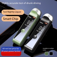 Testeur d'alcool numérique en gros d'usine, rechargeable par USB, avec écran LED, détecteur d'alcoolémie 0,000~0,199 % BAC, testeur d'haleine alcoolisée
