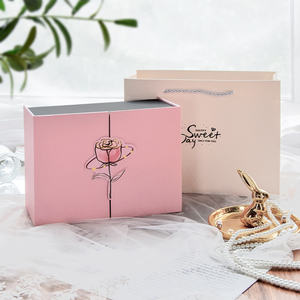 Grande boîte cadeau en carton ondulé <span class=keywords><strong>rose</strong></span> pour filles pour vernis à ongles, huile, soin de la peau, sérum UV pour la Saint-Valentin, anniversaire, emballage - Product Image 5