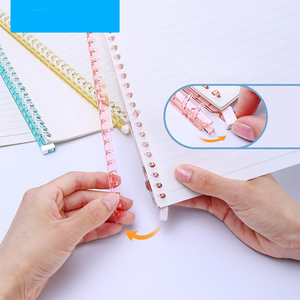 Tự làm đầy màu sắc A5/A4/B5 20/26 lỗ nhựa lỏng lá máy tính xách tay Vòng chất kết dính nộp hồ sơ sản phẩm - Product Image 5