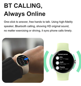 2025 <strong>Best</strong> Popular LA24 Smart Watch Waterproof Women Round Wristwatch Lady <strong>Amoled</strong> Screen BT <strong>Calling</strong> <strong>Smartwatch</strong> - Product Image 3