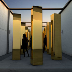 Panneau composite en aluminium revêtu <span class=keywords><strong>de</strong></span> miroir, couleur or/argent/noir, 1220x2440mm, feuille acm/acm <span class=keywords><strong>pour</strong></span> revêtement <span class=keywords><strong>de</strong></span> mur <span class=keywords><strong>de</strong></span> factice, 1 pièce - Product Image 6