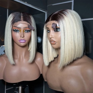 Perruques Courtes Bob Lisses en <span class=keywords><strong>Cheveux</strong></span> Indiens Naturels, Meilleures Ventes, Perruques Lace Front en <span class=keywords><strong>Cheveux</strong></span> Humains, Brun <span class=keywords><strong>Chocolat</strong></span> 12A HD pour Perruque - Product Image 6