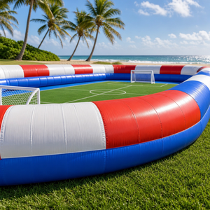Campo de Fútbol Infantil Portátil 2026 - <span class=keywords><strong>Arena</strong></span> de Fútbol Inflable para Jardín, Lona de PVC, Red de Seguridad, con Bomba de Aire y Bolsa, OEM - Product Image 5