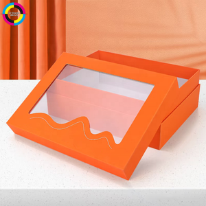 Boîte cadeau en papier rigide personnalisée avec fenêtre transparente en PVC pour l'emballage de cadeaux alimentaires - Product Image 2