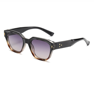 Lunettes De Soleil Vintage JR Italy Design GV 070231P - Verres Polarisés UV400, Monture Grise Aviateur