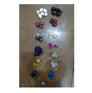 หินกรวดสำหรับตู้ปลาหินธรรมชาติสีดำเงาสำหรับตกแต่งสวน - Product Image 6