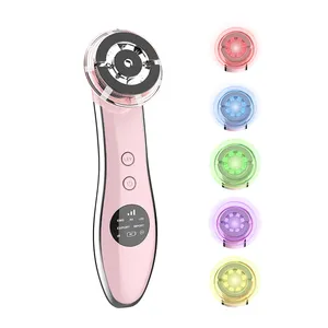 Portable Home Use Neck And Face Beauty Device With LED Light For Wrinkle Removal And Anti Aging