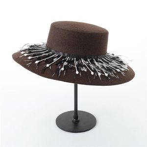 X1236 ANLUXFIER Sombrero Unisex de Lana para Adultos, de Ala Ancha y Transpirable, con Decoración de Borla, Estilo Plano, para Uso en Exteriores en las Cuatro Estaciones - Product Image 4